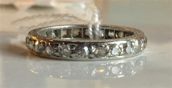White gold and diamond eternity ring